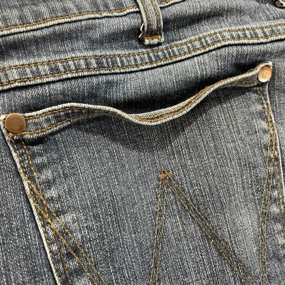 Wrangler Retro Relaxed Fit Boot Cut Jeans Mens 32x31 Blue Light Stretch
